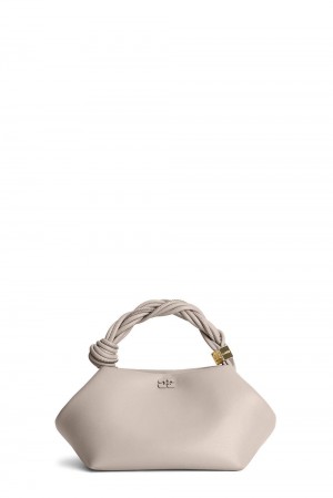 Beige Women's Ganni Small Bou Bag | 75KVYWAGH