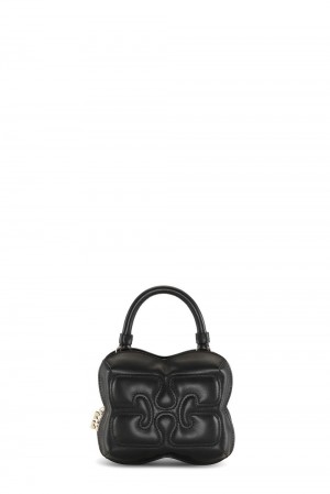 Black Women's Ganni Small Butterfly Crossbody Bag | 36IXAERKJ