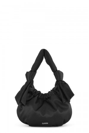 Black Women's Ganni Small Occasion Hobo Bag | 68MNEZUBP