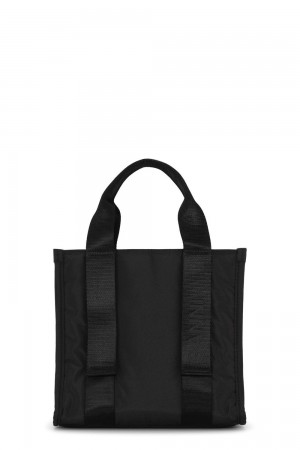 Black Women's Ganni Small Tech Tote Bag | 63SUDMWVF