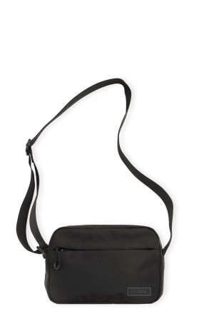 Black Women's Ganni Tech Festival Bag | 94XZUYEBW