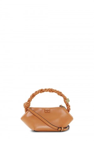 Brown Women's Ganni Caramel Mini Bou Bag | 19BTOQECL