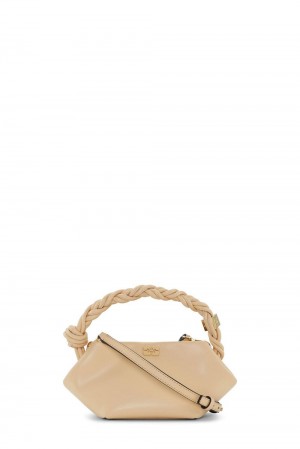 Khaki Women's Ganni Buttercream Mini Bou Bag | 87FNMDZCL