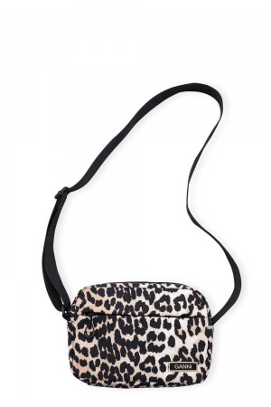 Leopard Women's Ganni Recycled Tech Festival Bag | 49EJHKYPN