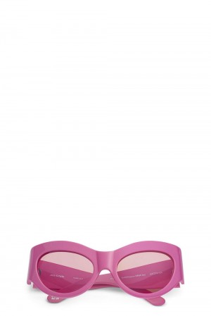 Pink Women's Ganni Ace & Tate Trixie Sunglasses | 58LHJCWZE