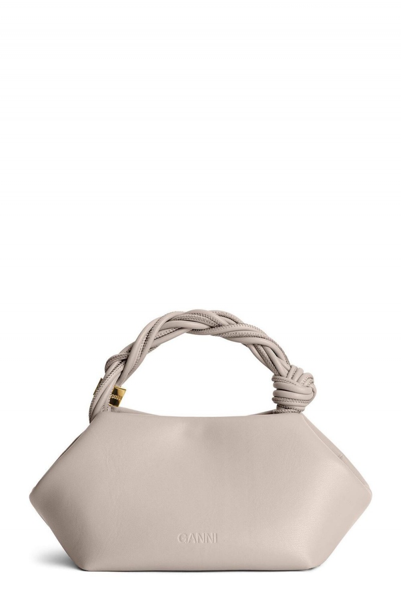 Beige Women's Ganni Small Bou Bag | 75KVYWAGH