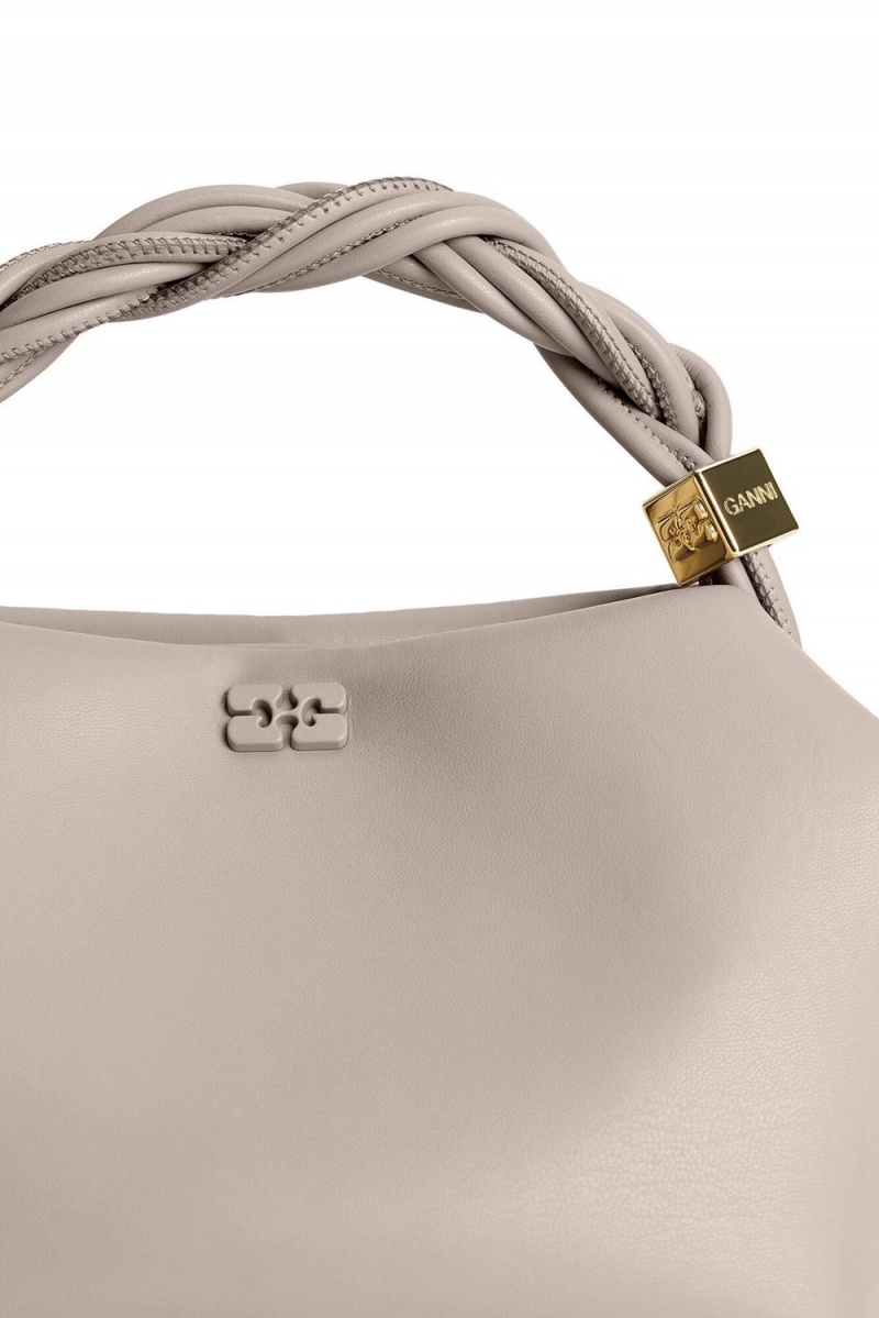 Beige Women's Ganni Small Bou Bag | 75KVYWAGH