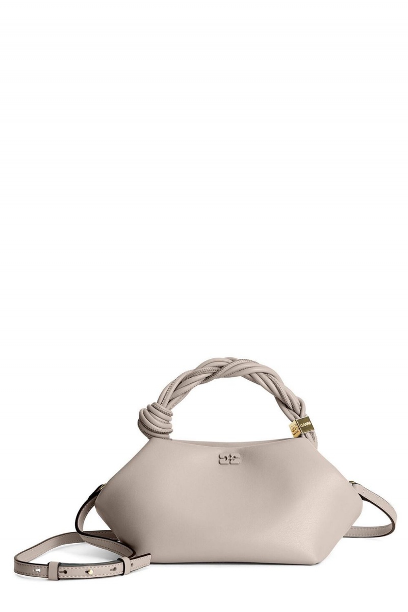 Beige Women's Ganni Small Bou Bag | 75KVYWAGH