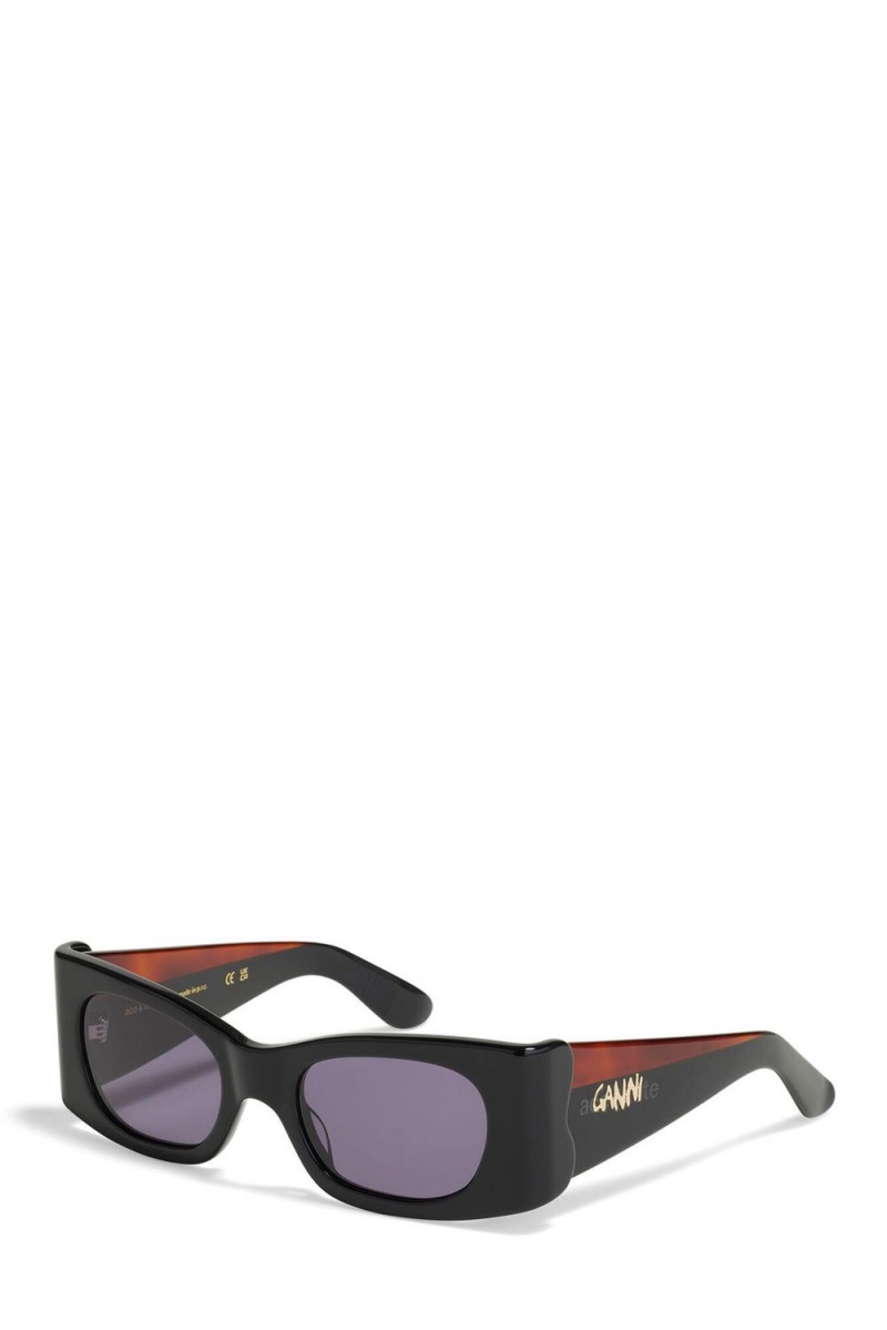 Black Women's Ganni Ace & Tate Kayla Sunglasses | 54PHBQNAM