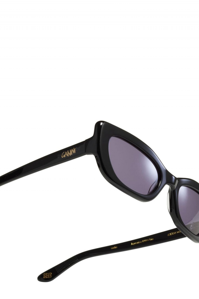 Black Women's Ganni Ace & Tate Sadie Sunglasses | 52HDMORFE