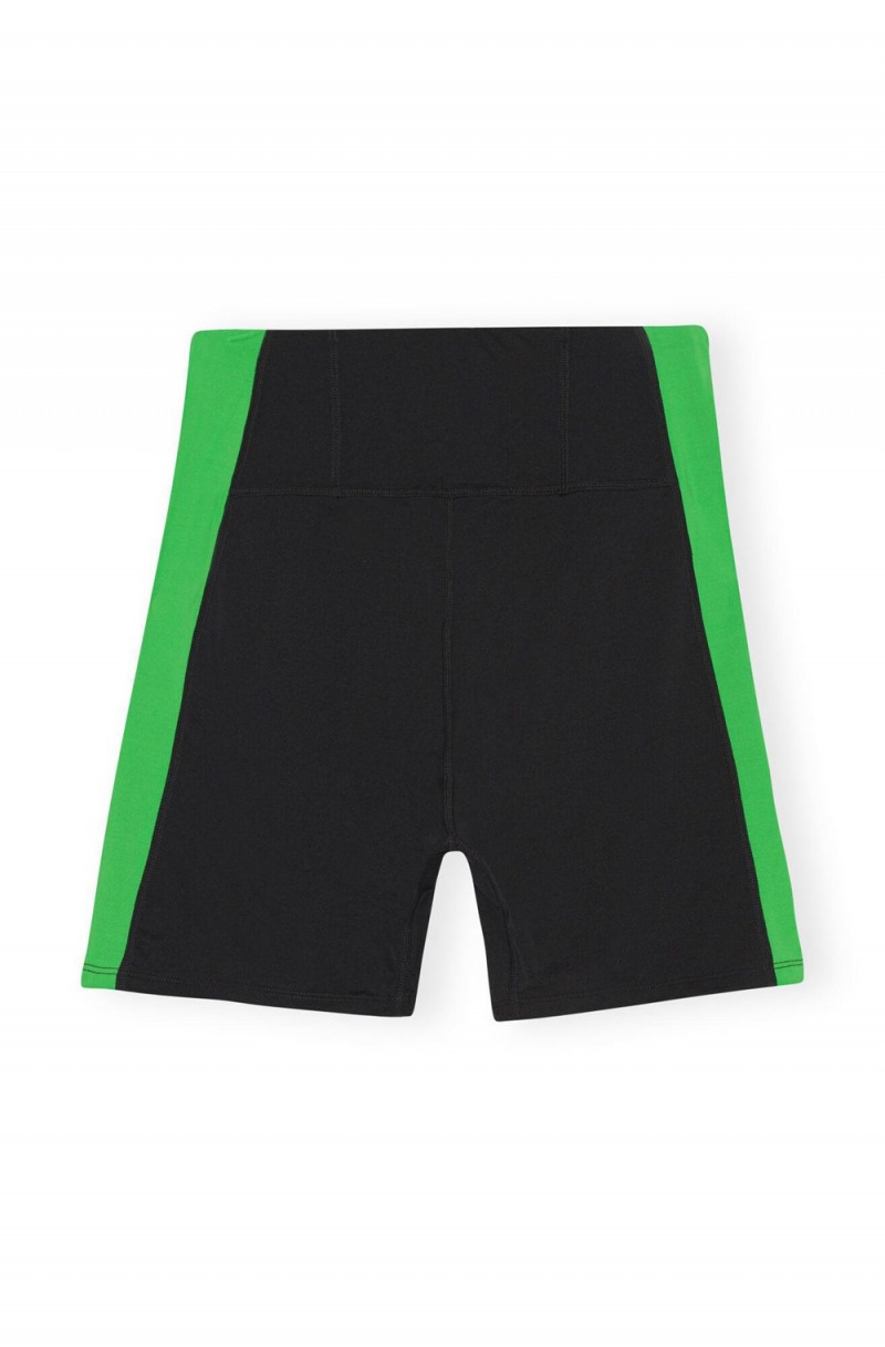 Black Women's Ganni Active Ultra High Waist Shorts | 17CFQGJHU