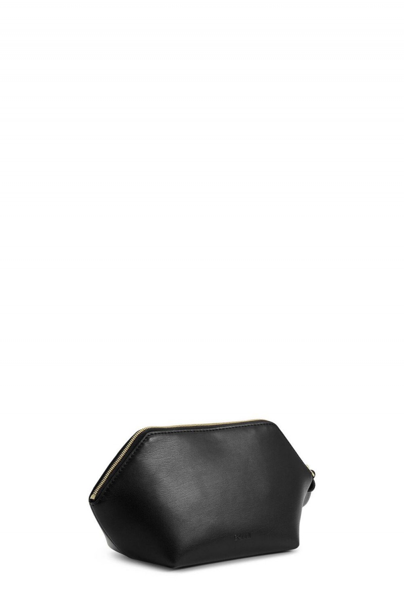 Black Women's Ganni Bou Zipped Clutch Bag | 51WIXMTRH