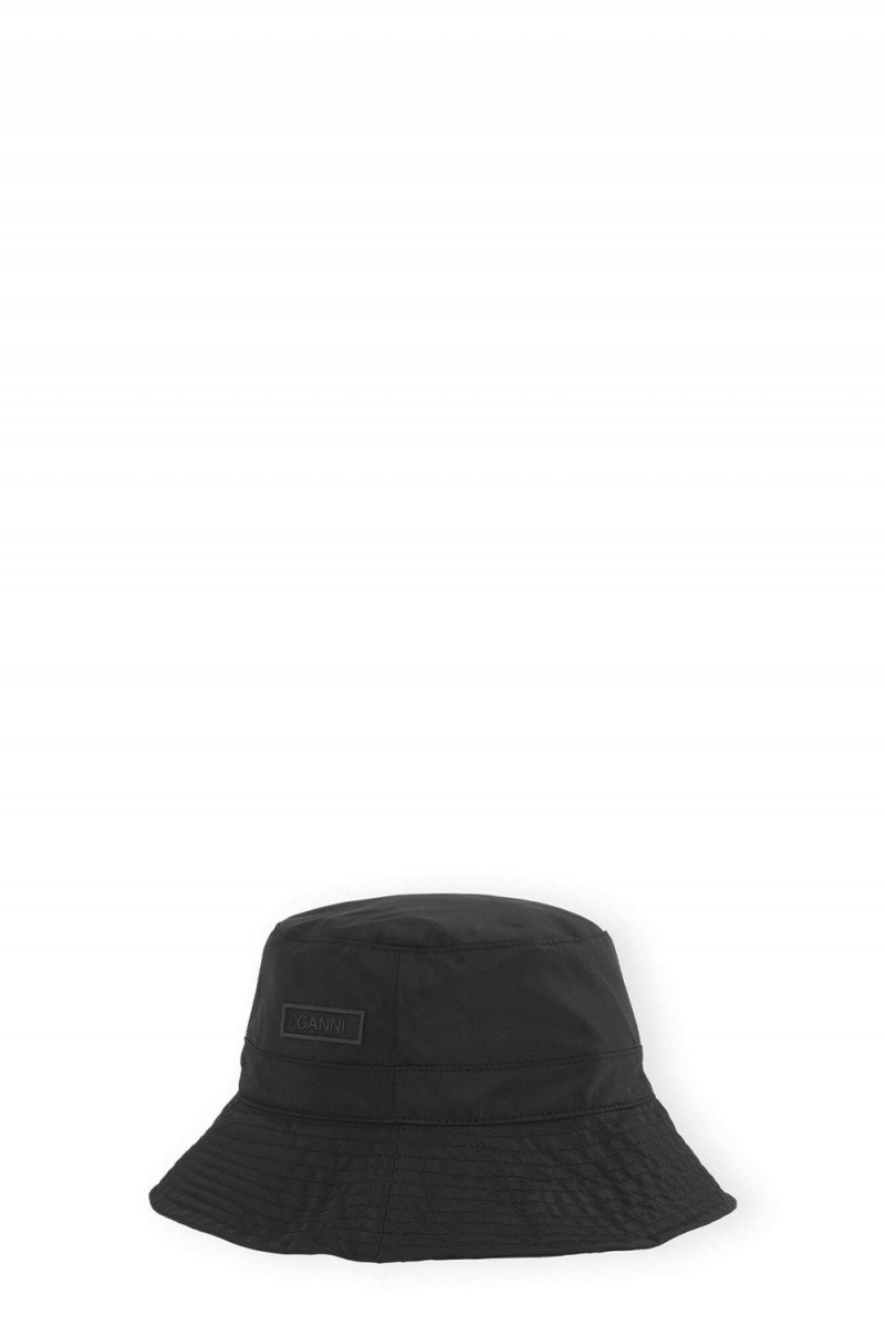 Black Women\'s Ganni Bucket Hats | 53AQUIJZC