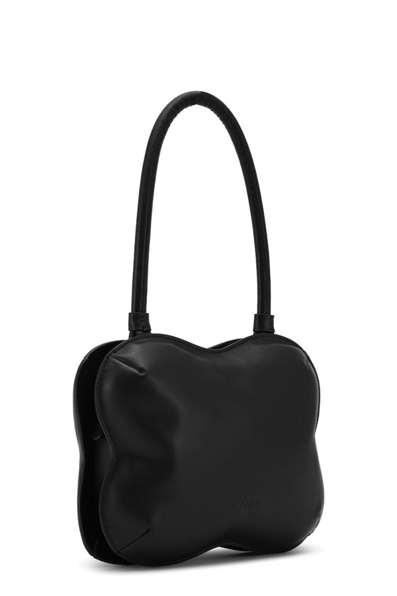 Black Women's Ganni Butterfly Top Handle Bag | 08FWTPVJA