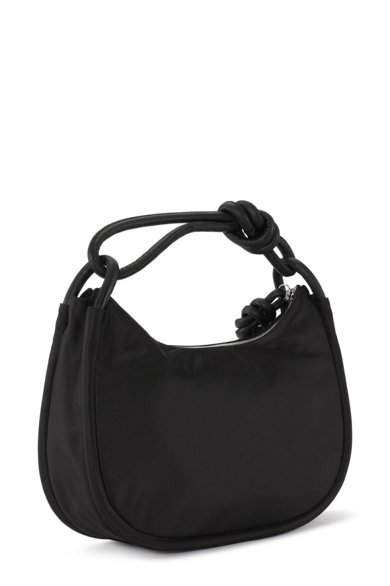 Black Women's Ganni Large Knot Handbag Bag | 94OTGKXRZ