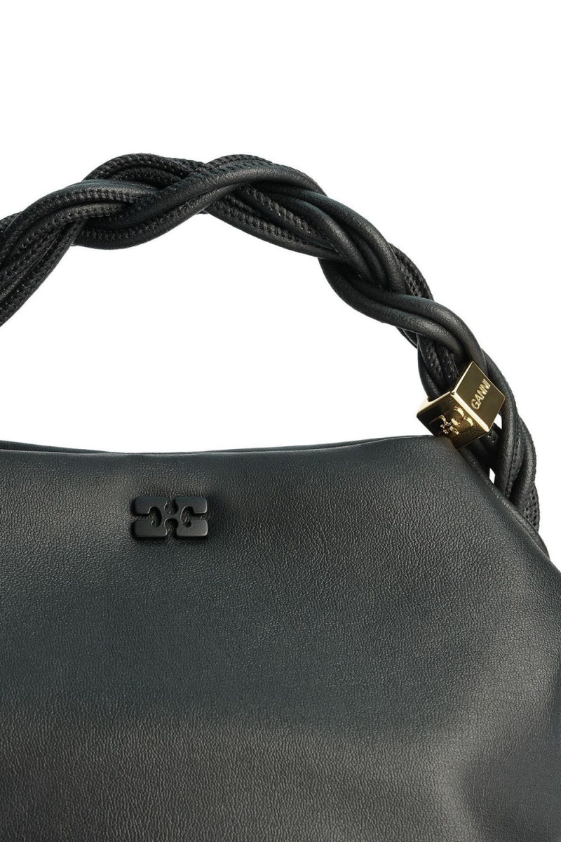 Black Women's Ganni Ohoskin Bou Bag | 27HRAVIZO