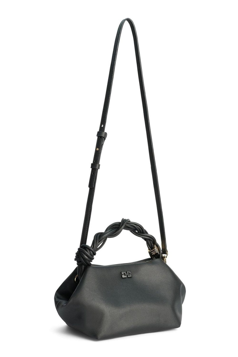 Black Women's Ganni Ohoskin Bou Bag | 27HRAVIZO