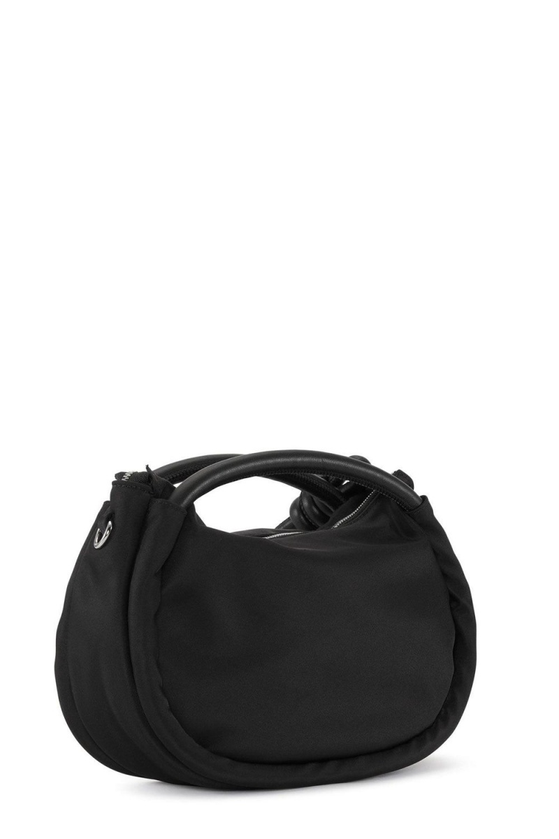 Black Women's Ganni Recycled Nylon Knot Mini Bag | 71JIGLNMH