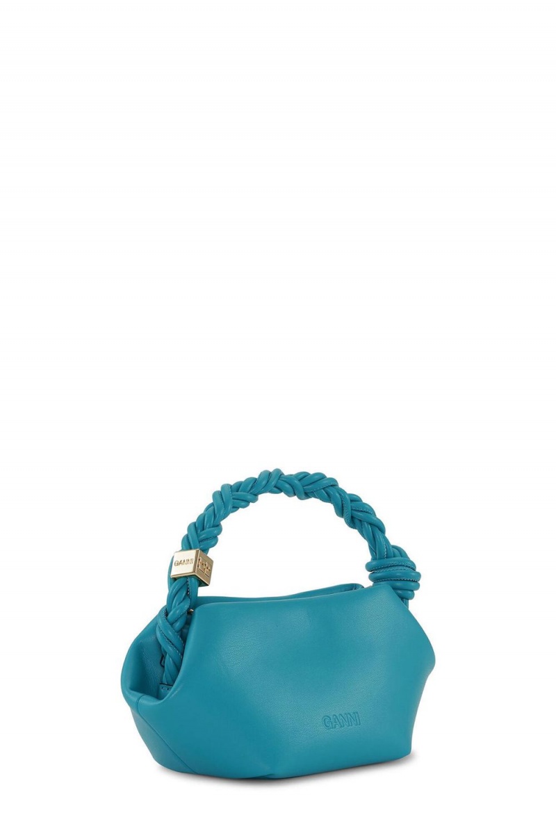 Blue Women's Ganni Mini Bou Bag | 47WMYDRNX