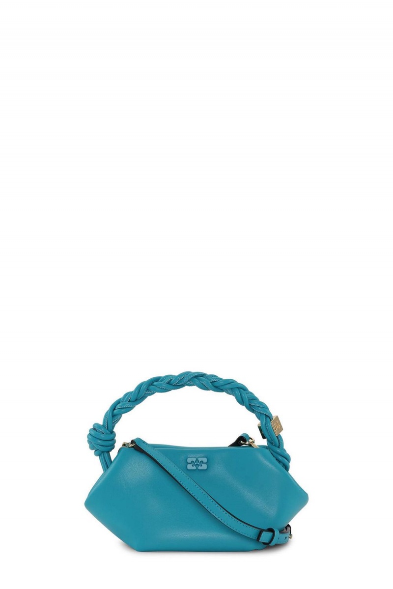 Blue Women\'s Ganni Mini Bou Bag | 47WMYDRNX