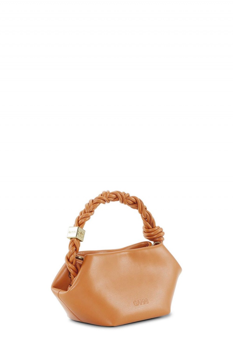 Brown Women's Ganni Caramel Mini Bou Bag | 19BTOQECL