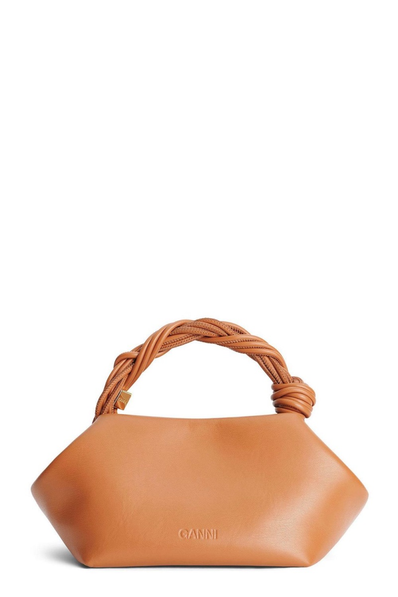 Brown Women's Ganni Caramel Small Bou Bag | 10GTLXBHN