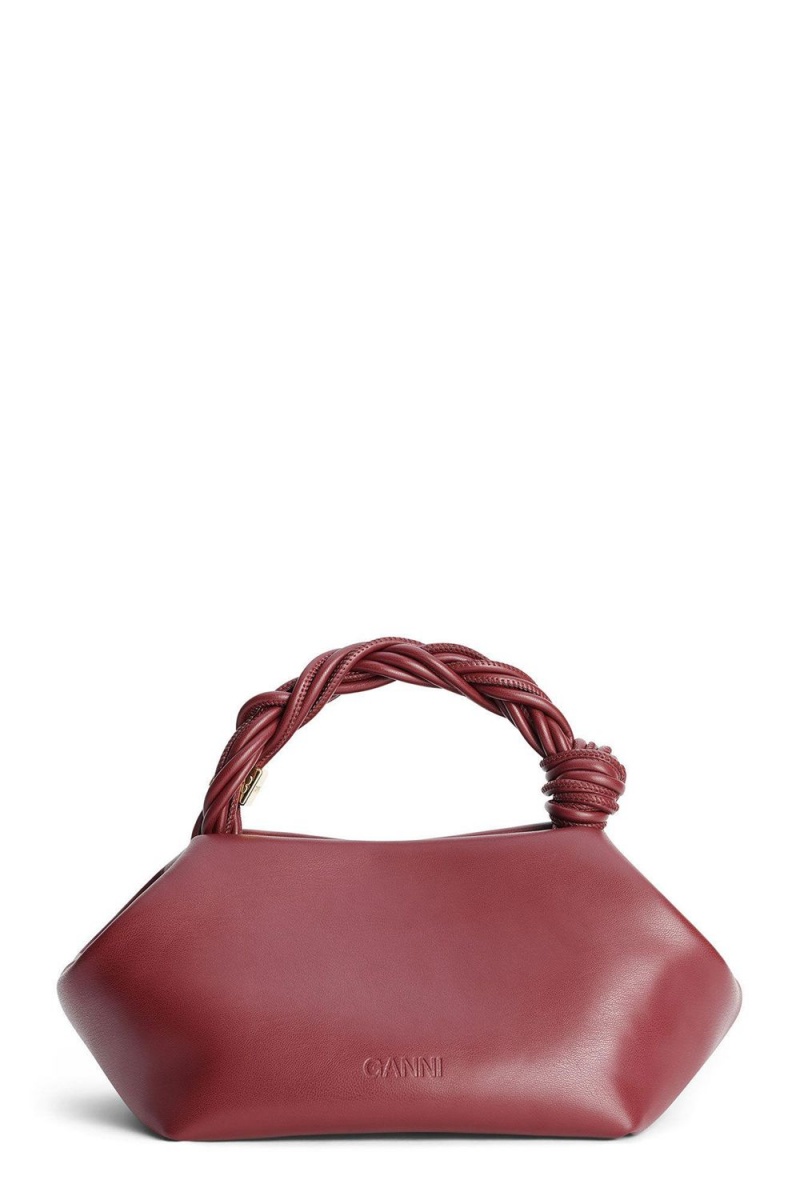 Burgundy Women's Ganni Small Bou Bag | 23AMOQWDJ