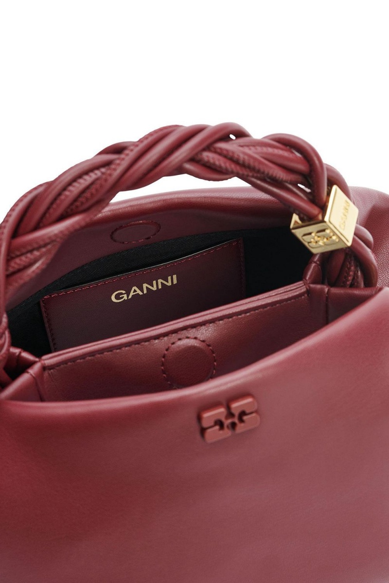 Burgundy Women's Ganni Small Bou Bag | 23AMOQWDJ