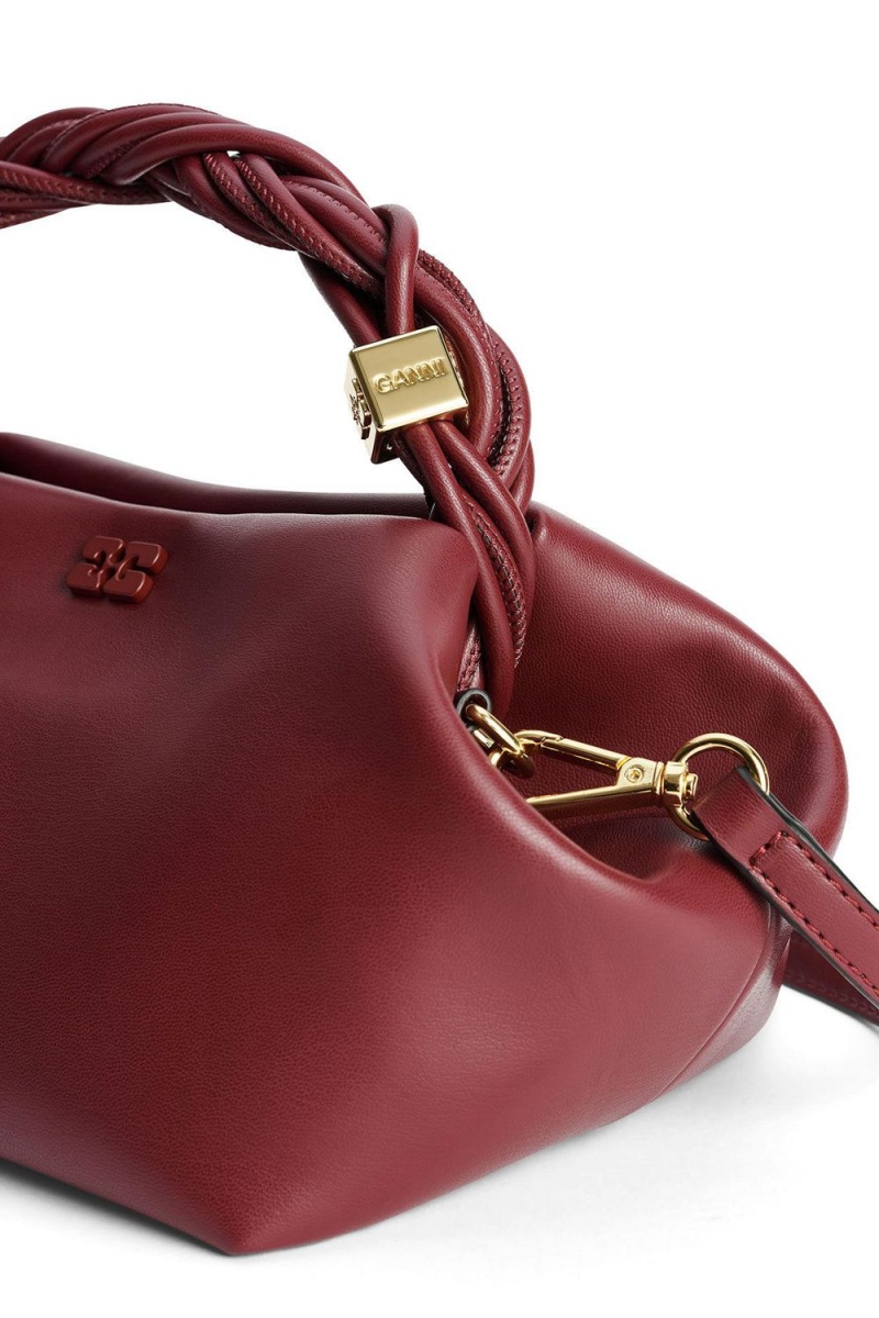 Burgundy Women's Ganni Small Bou Bag | 23AMOQWDJ