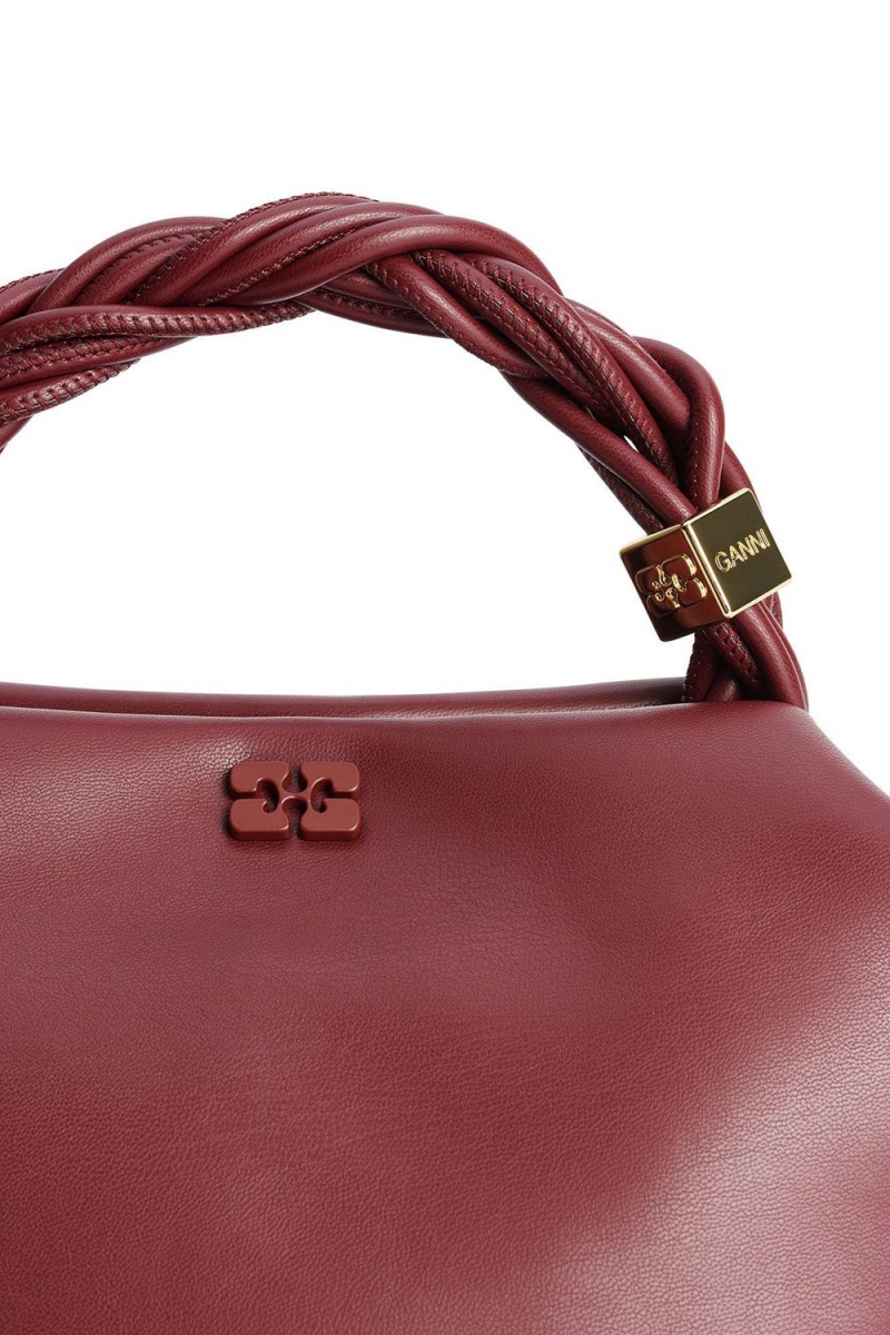 Burgundy Women's Ganni Small Bou Bag | 23AMOQWDJ