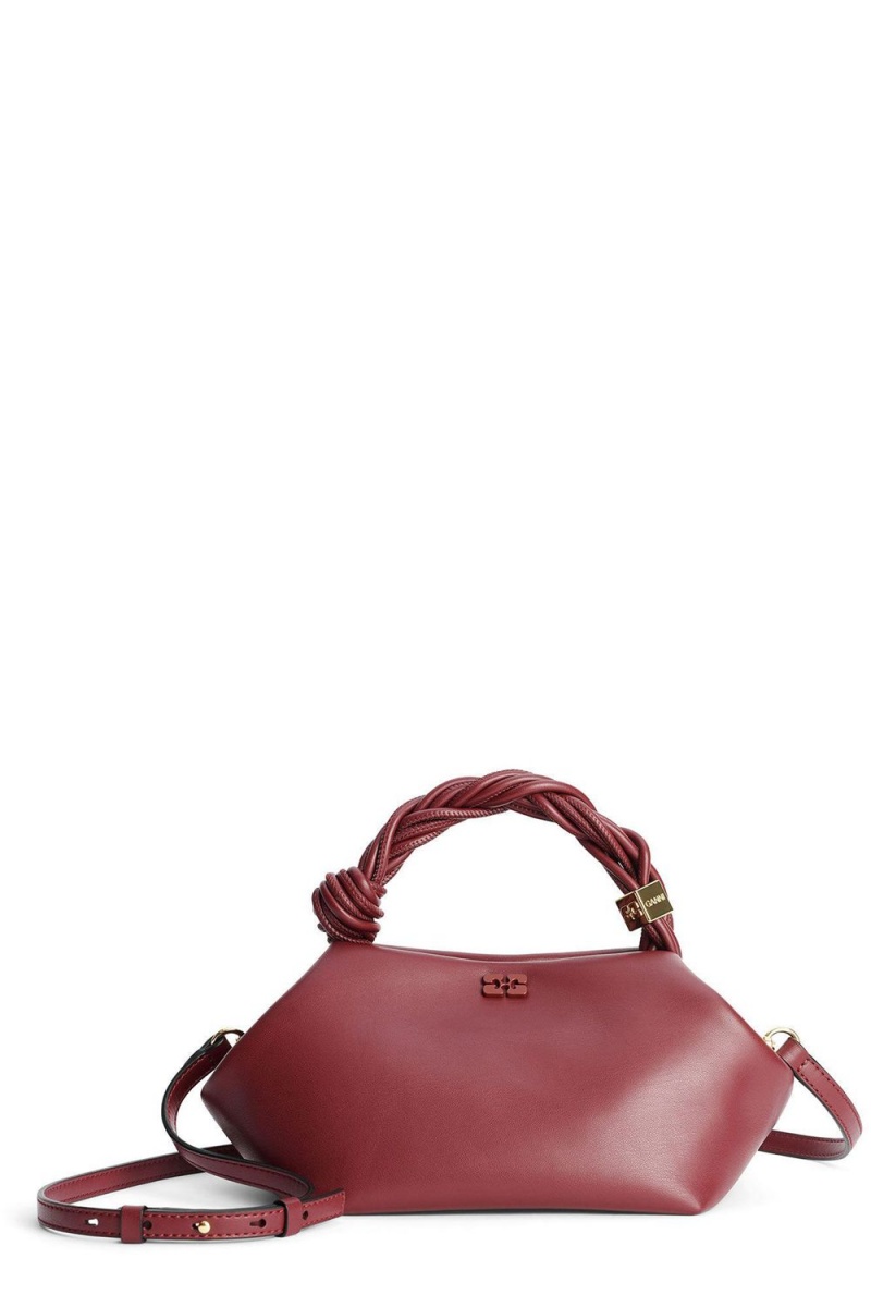 Burgundy Women's Ganni Small Bou Bag | 23AMOQWDJ