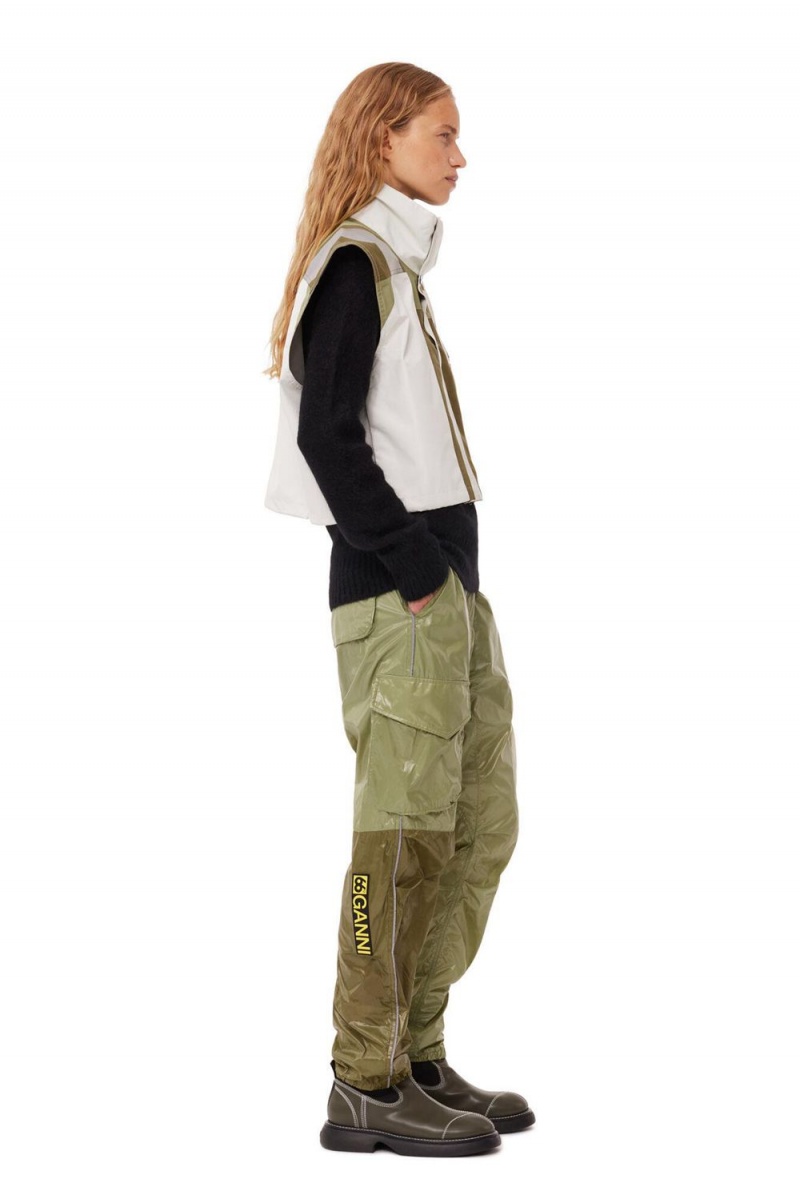 Green Women's Ganni 66°North Laugavegur Light Pants | 13ZOHAMCR