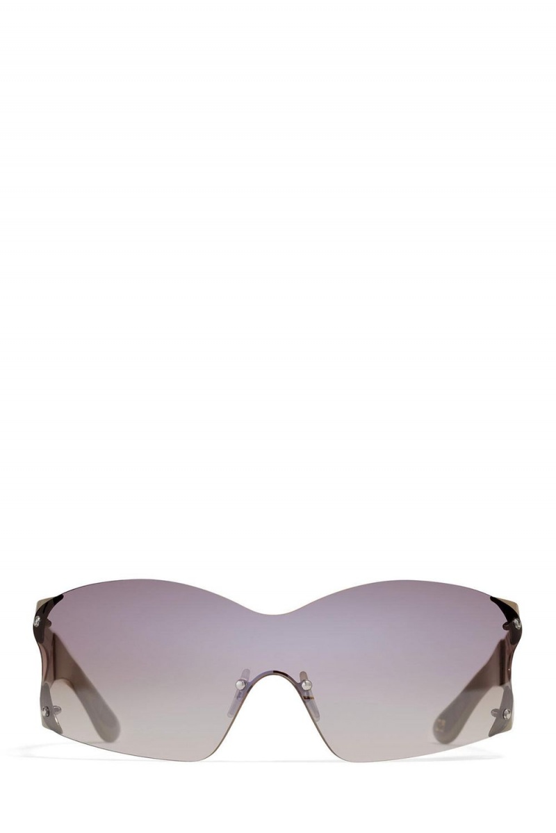 Grey Women's Ganni Ace & Tate Frost Noel Sunglasses | 87RUEVDWN