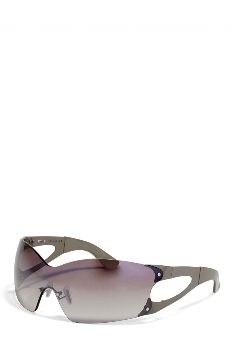 Grey Women's Ganni Ace & Tate Frost Noel Sunglasses | 87RUEVDWN