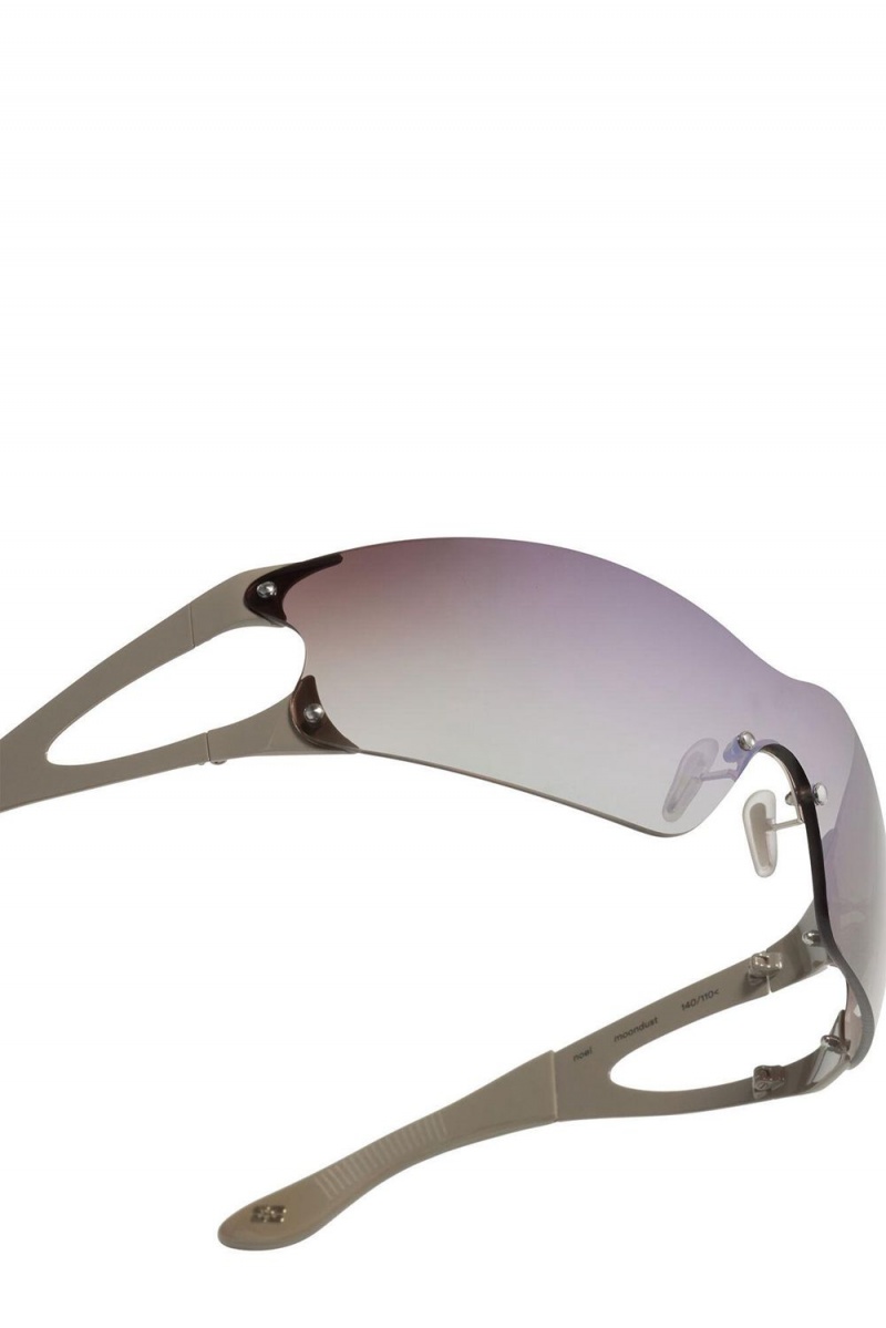 Grey Women's Ganni Ace & Tate Frost Noel Sunglasses | 87RUEVDWN