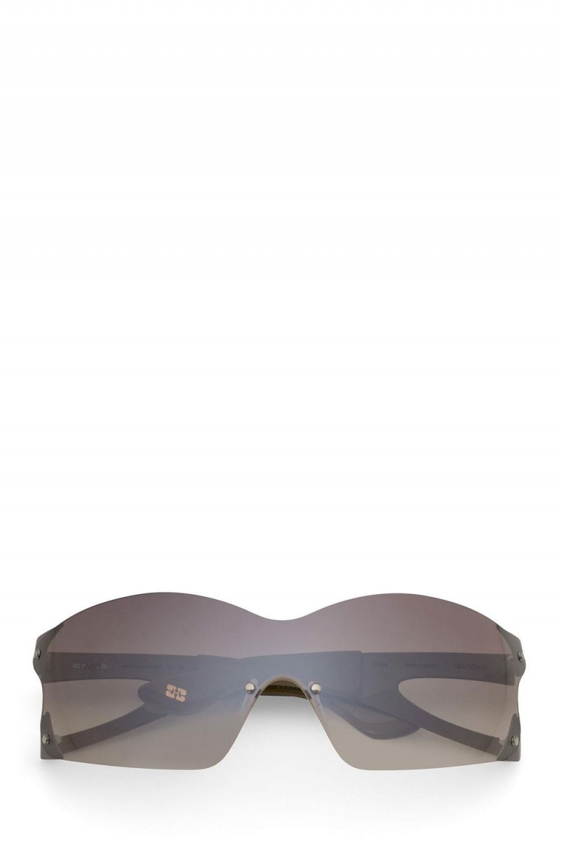 Grey Women\'s Ganni Ace & Tate Frost Noel Sunglasses | 87RUEVDWN