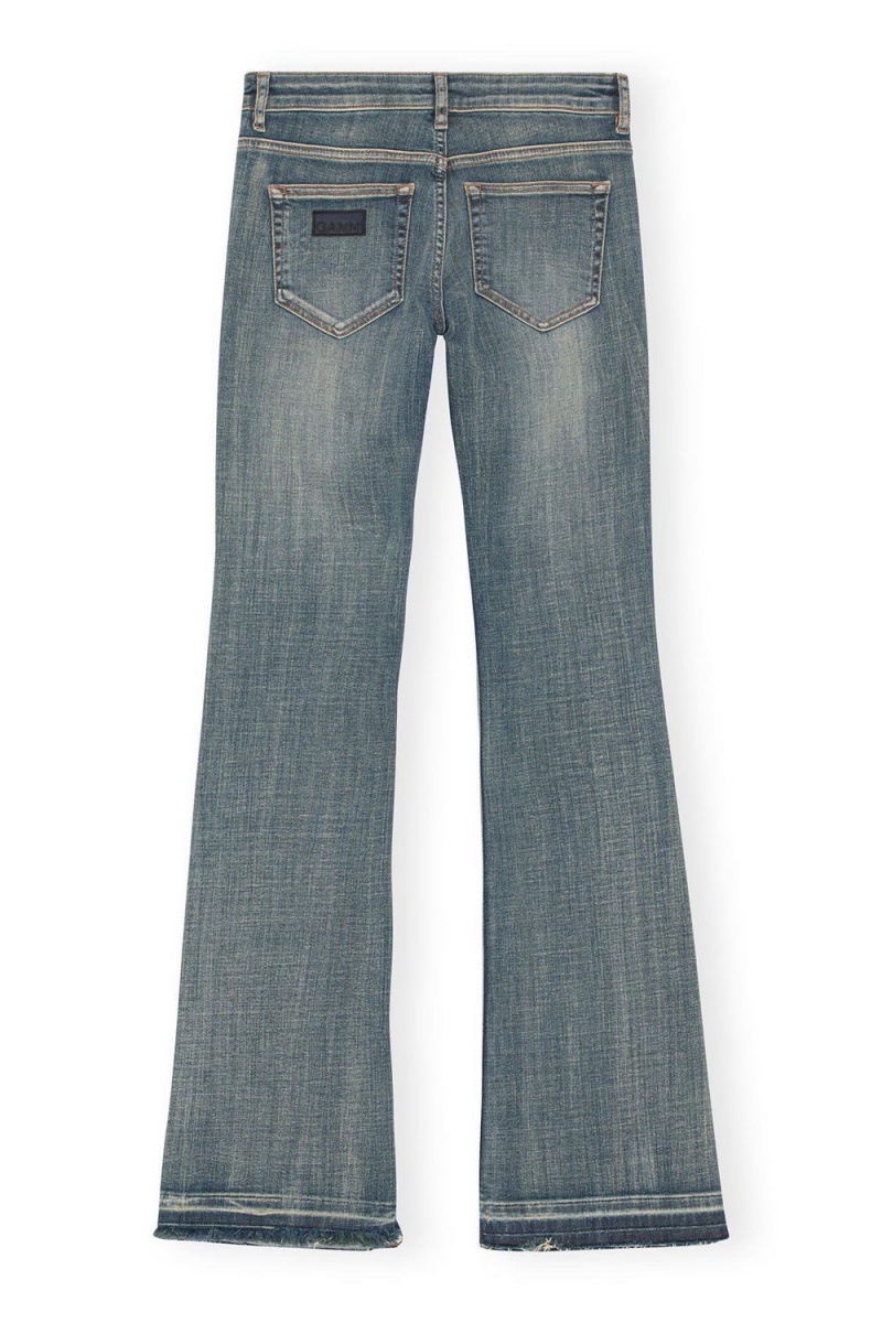 Grey Women's Ganni Tint Edge Iry Jeans | 24OSNEUWD