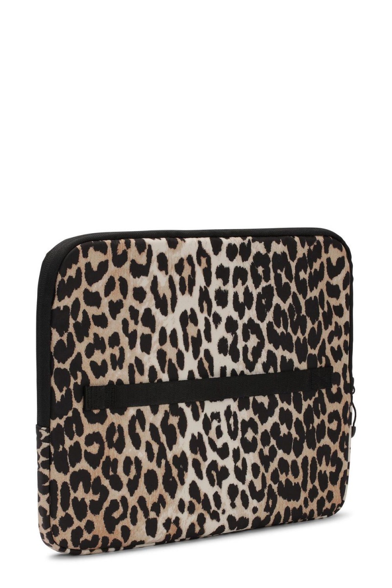 Leopard Women's Ganni Laptop Sleeve 13 Bag | 08LJRQWYO