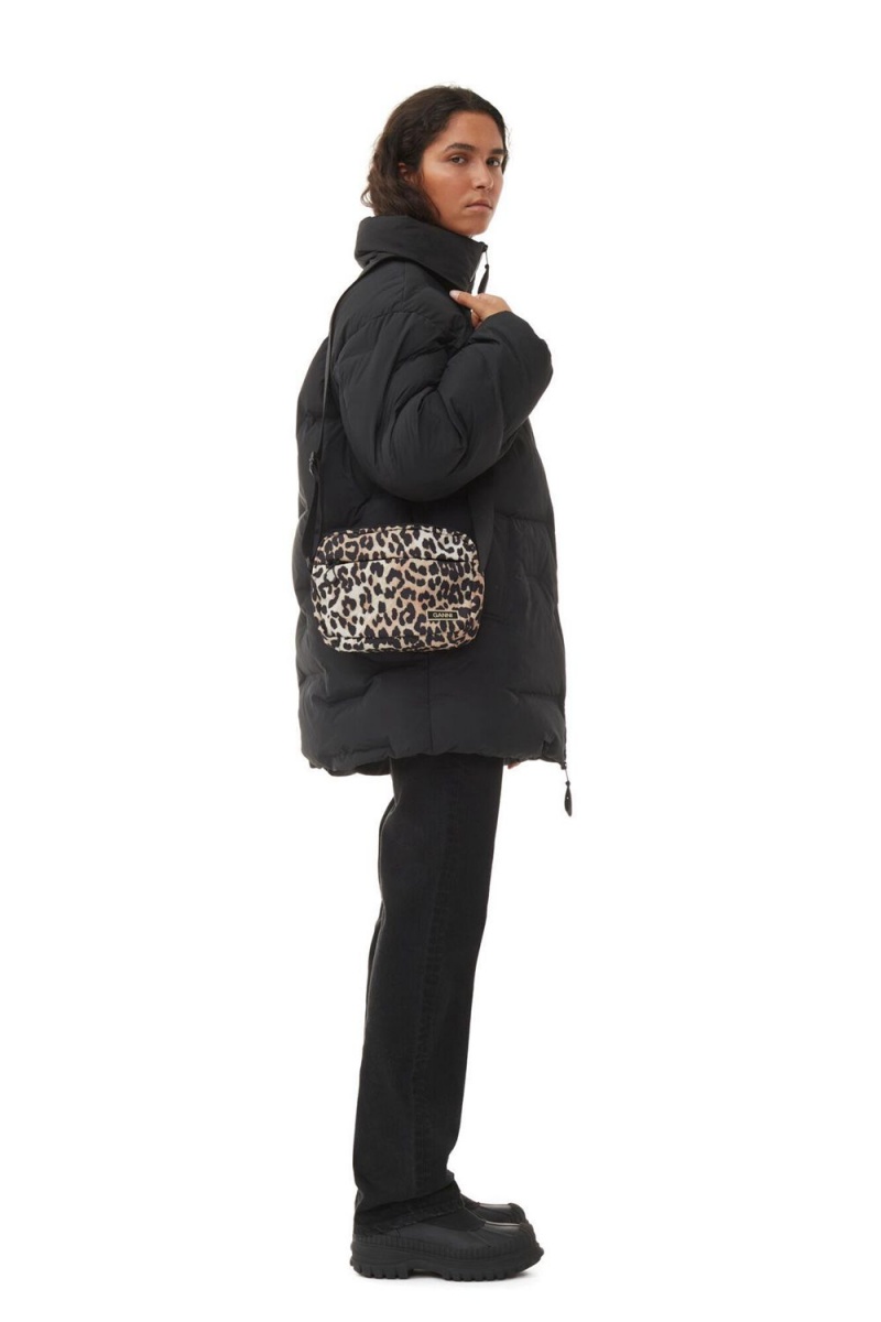 Leopard Women's Ganni Tech Festival Bag | 52VDGKZBL