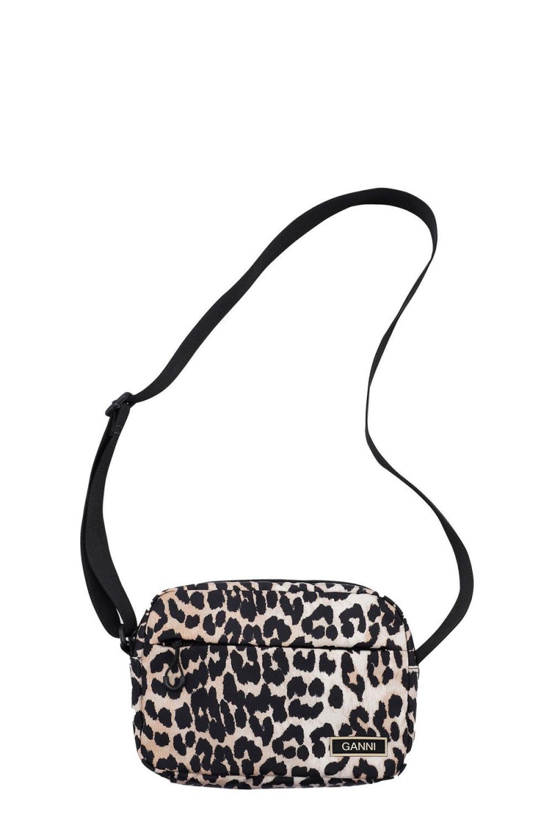 Leopard Women\'s Ganni Tech Festival Bag | 52VDGKZBL