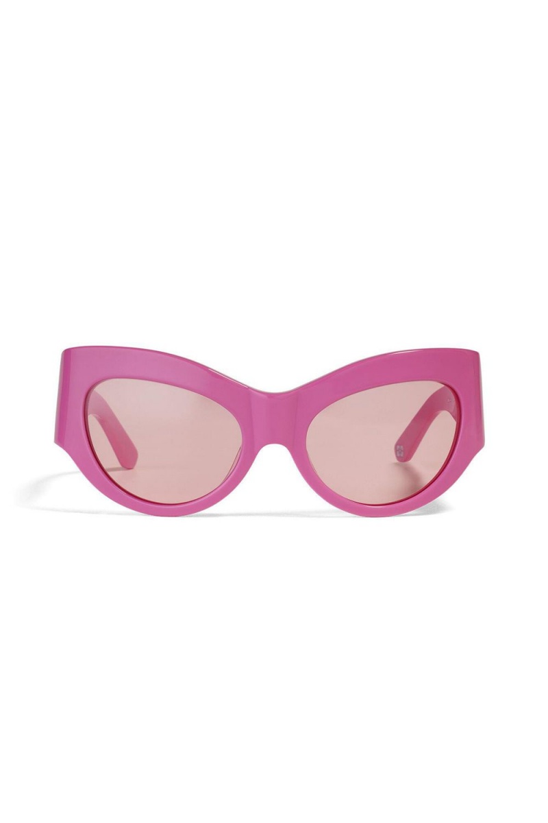 Pink Women's Ganni Ace & Tate Trixie Sunglasses | 58LHJCWZE