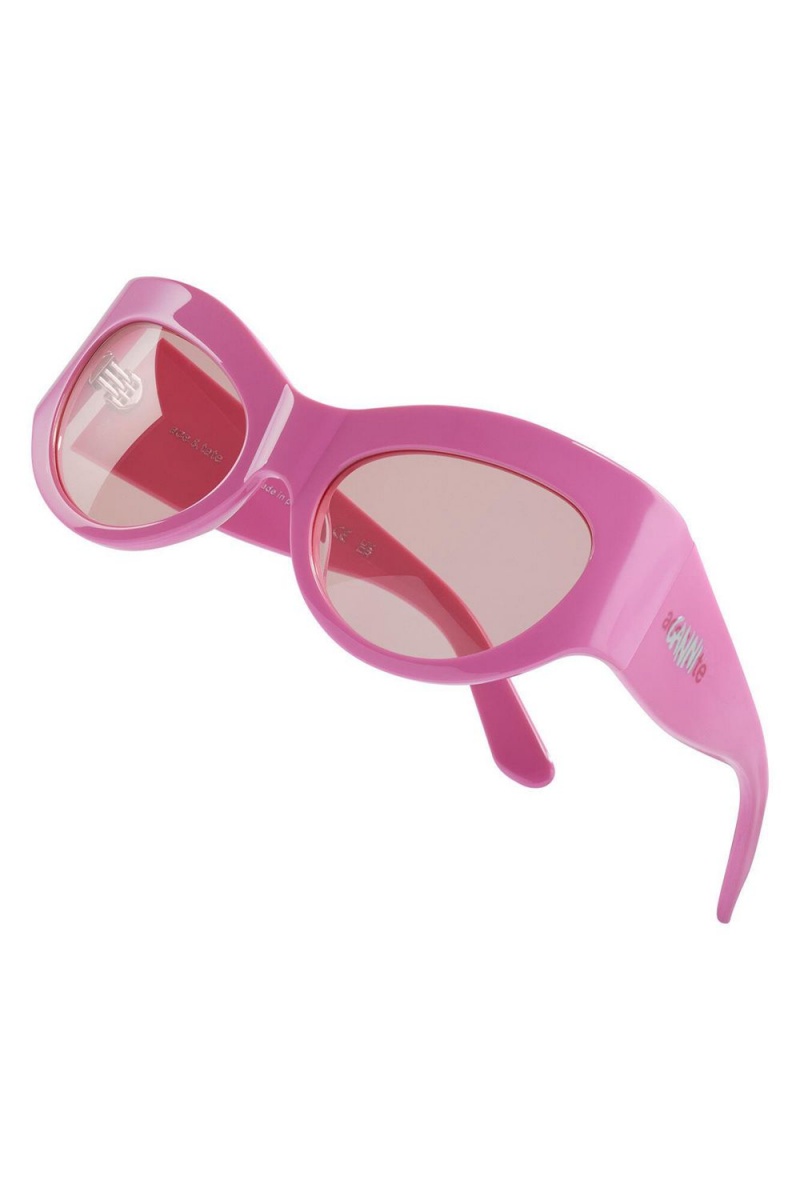 Pink Women's Ganni Ace & Tate Trixie Sunglasses | 58LHJCWZE