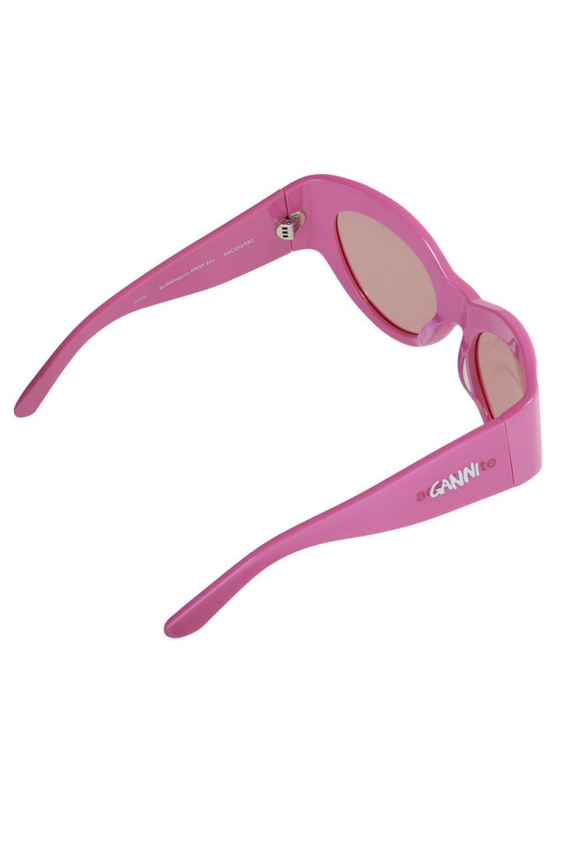 Pink Women's Ganni Ace & Tate Trixie Sunglasses | 58LHJCWZE