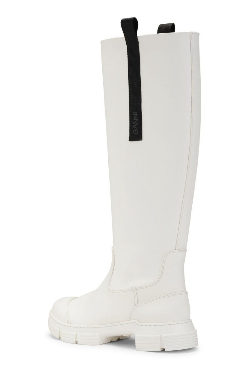 White Women's Ganni Country Boots | 86IRVMBPG