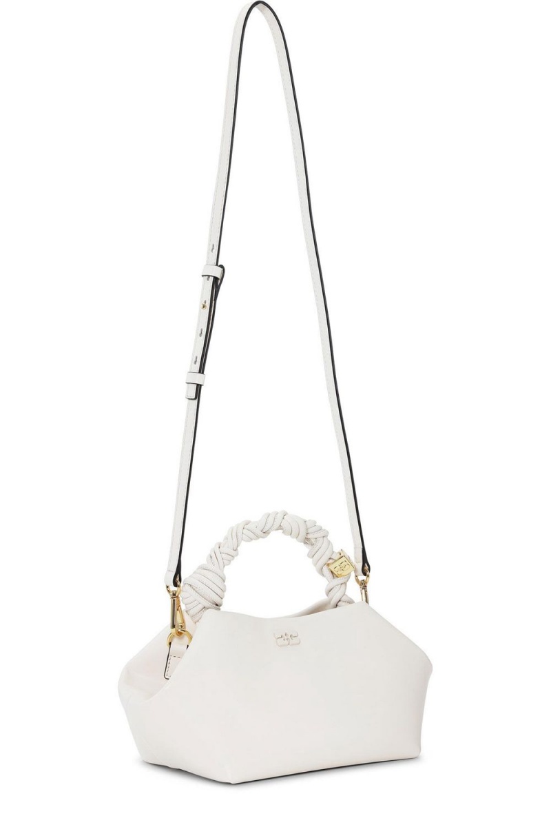 White Women's Ganni Egret Small Bou Bag | 27TSVYDNJ