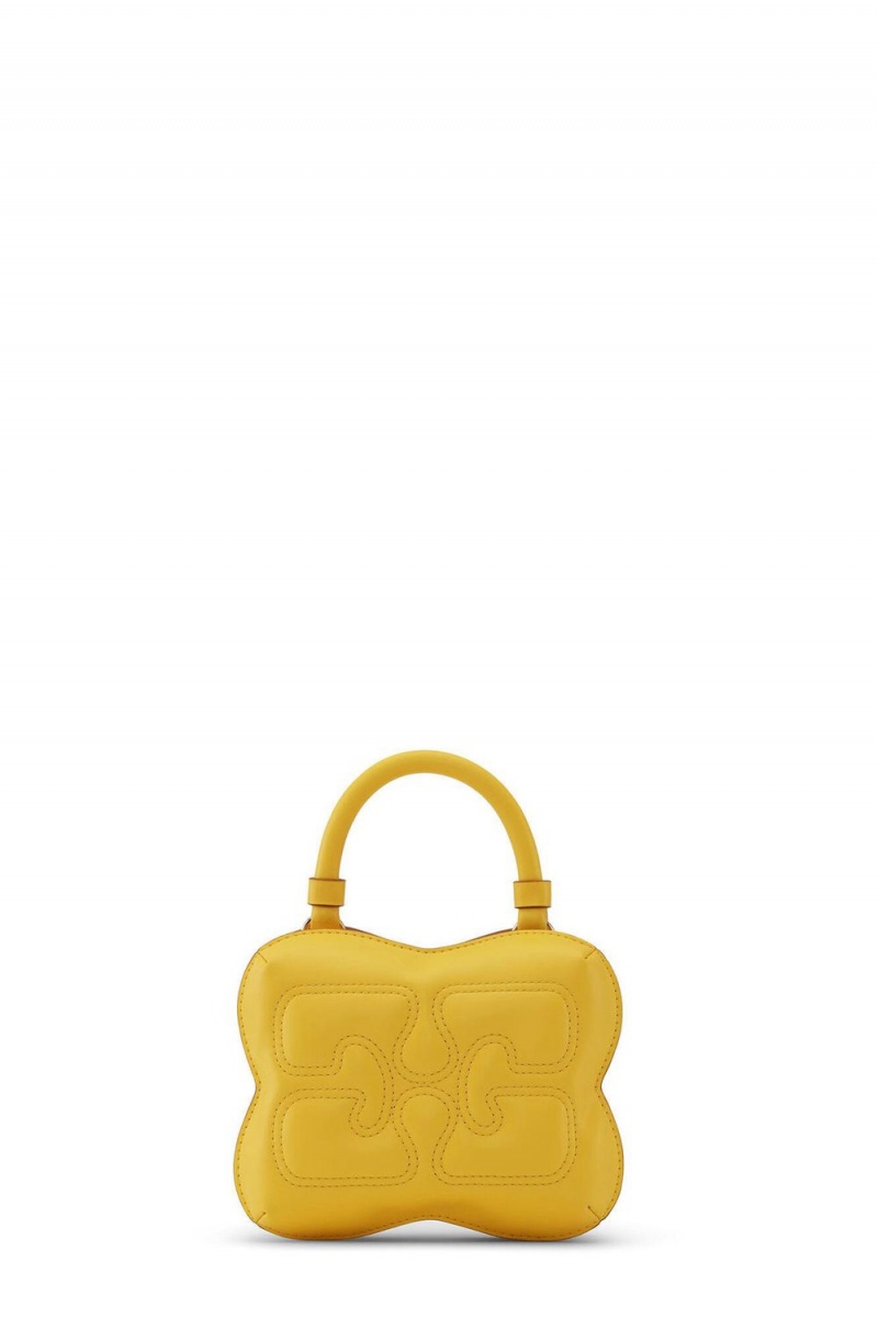 Yellow Women\'s Ganni Small Butterfly Crossbody Bag | 48CEBPHVJ